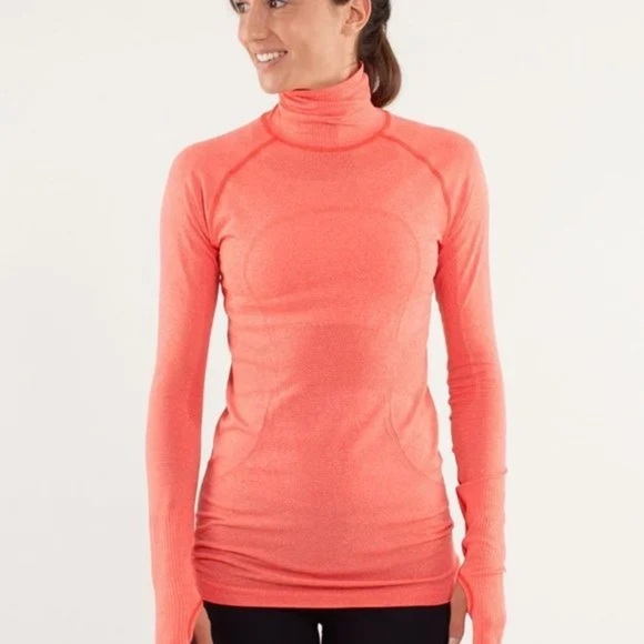 Lululemon Run: Swiftly Turtleneck in Love Red Size 4 - Picture 9 of 9